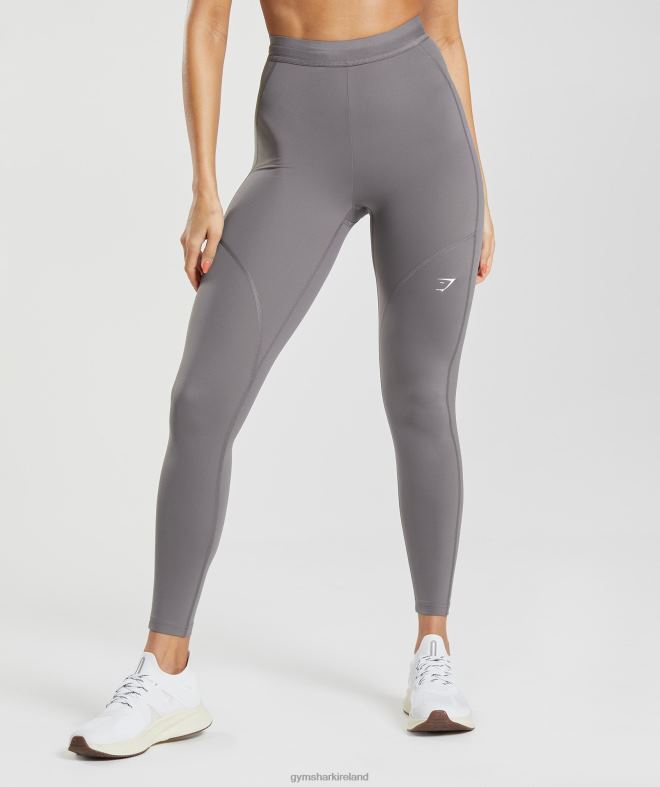 Women Running Leggings 8004D332 Gymshark Titanium Grey