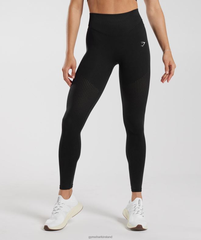 Women Sweat Seamless Mesh Leggings 8004D243 Gymshark Black