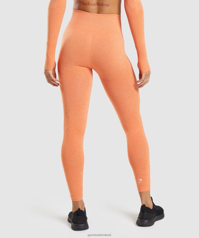 Women Vital Seamless 2.0 Leggings 8004D319 Gymshark Apricot Orange Marl