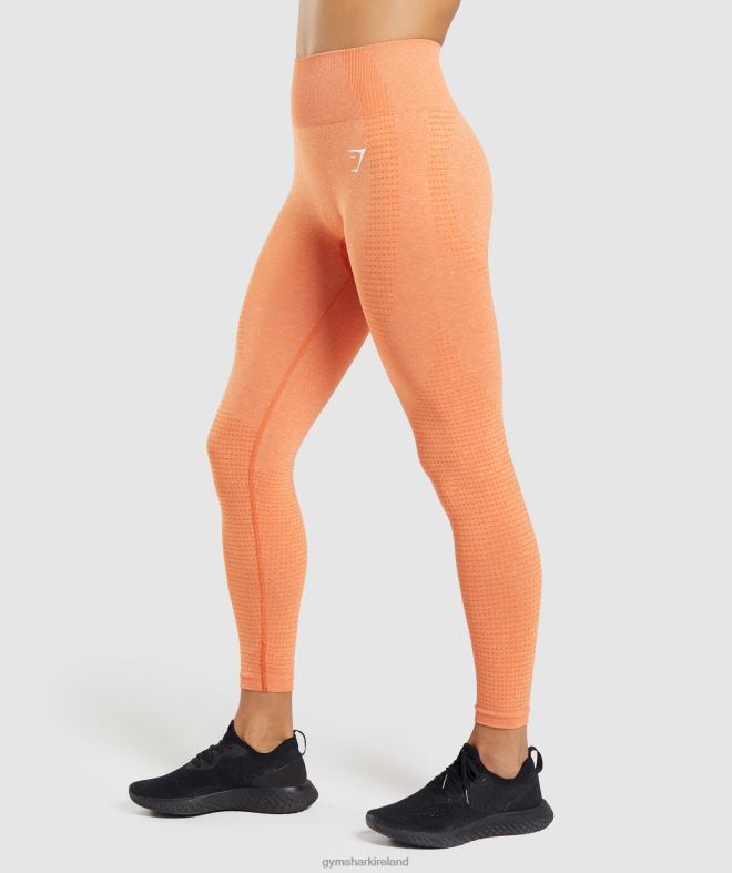 Women Vital Seamless 2.0 Leggings 8004D319 Gymshark Apricot Orange Marl