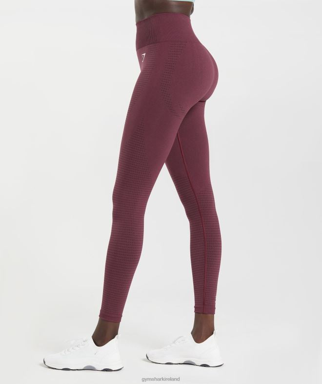 Women Vital Seamless 2.0 Leggings 8004D335 Gymshark Baked Maroon Marl