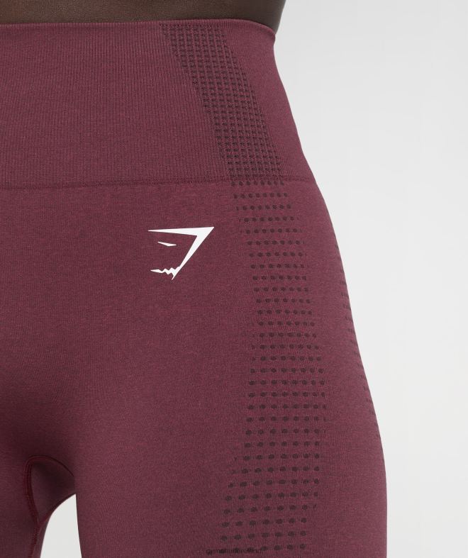 Women Vital Seamless 2.0 Leggings 8004D335 Gymshark Baked Maroon Marl
