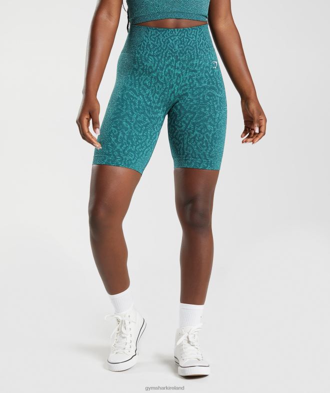 Women Adapt Animal Seamless Cycling Shorts 8004D103 Gymshark Reef | Winter Teal