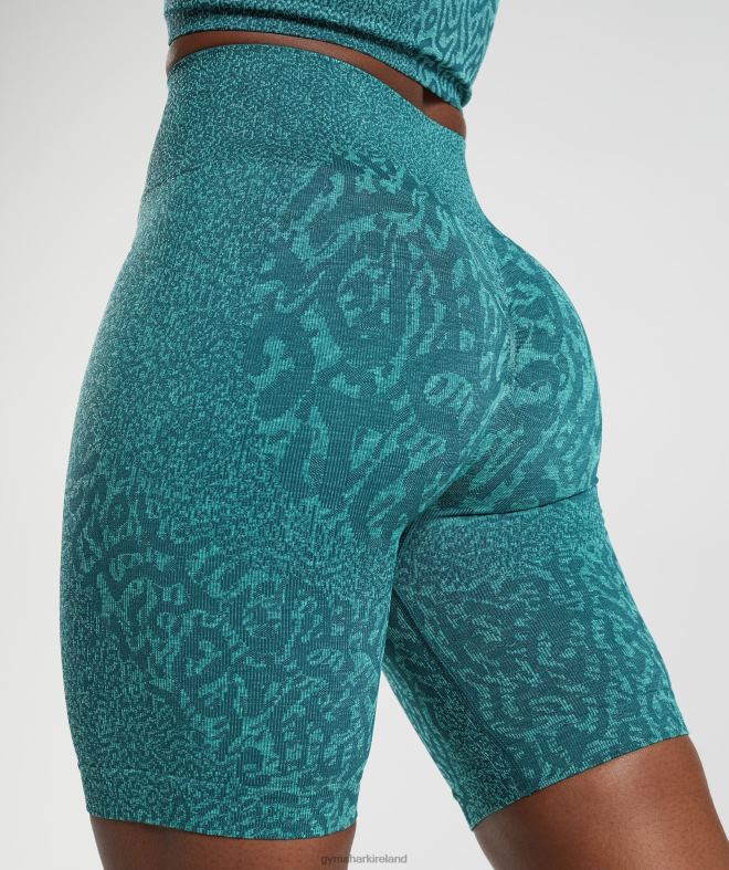 Women Adapt Animal Seamless Cycling Shorts 8004D103 Gymshark Reef | Winter Teal