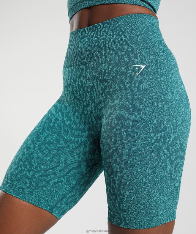 Women Adapt Animal Seamless Cycling Shorts 8004D103 Gymshark Reef | Winter Teal