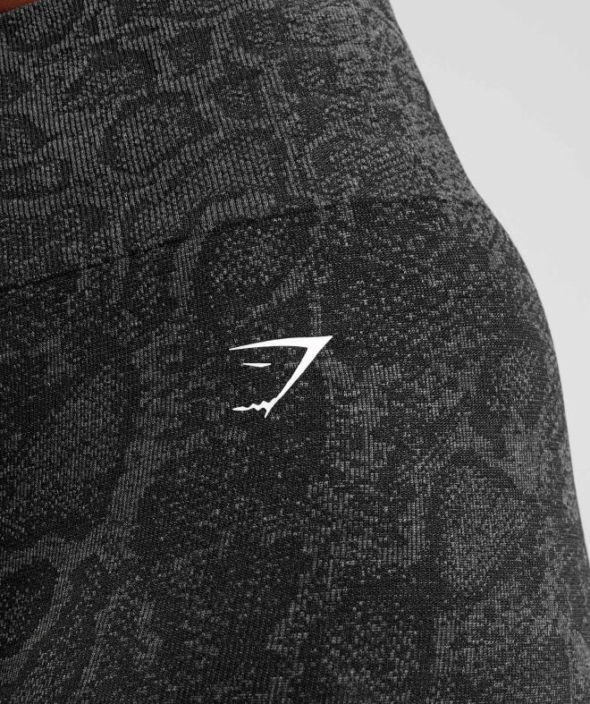 Women Adapt Animal Seamless Cycling Shorts 8004D23 Gymshark Urban Grey/Black