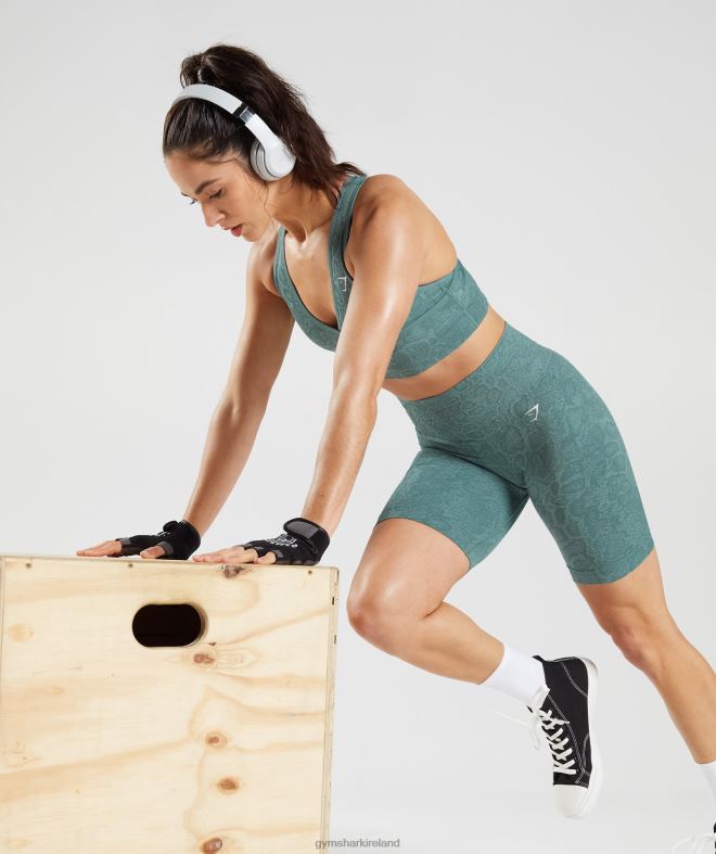 Women Adapt Animal Seamless Cycling Shorts 8004D54 Gymshark Iceberg Blue/Thunder Blue