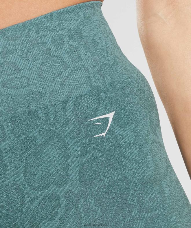 Women Adapt Animal Seamless Cycling Shorts 8004D54 Gymshark Iceberg Blue/Thunder Blue