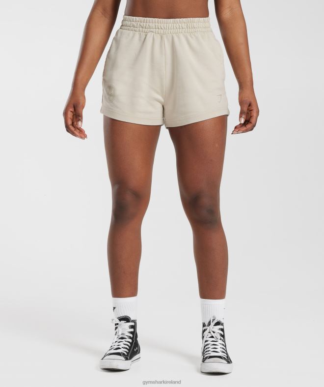 Women Collegiate Sweat Shorts 8004D82 Gymshark Mushroom Brown