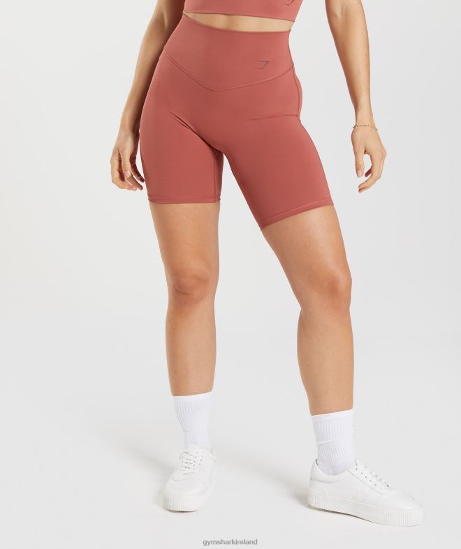 Women Elevate Cycling Shorts 8004D22 Gymshark Rose Brown