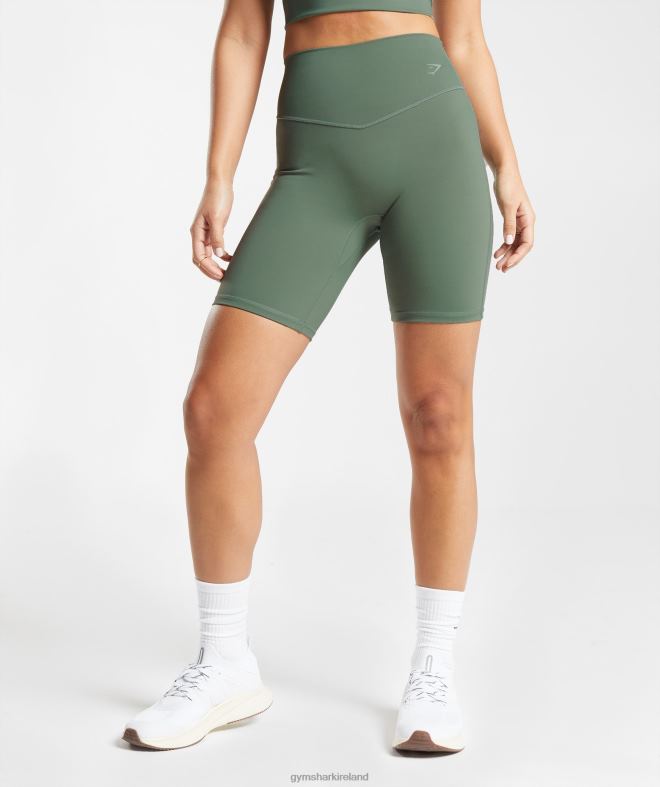 Women Elevate Cycling Shorts 8004D50 Gymshark Willow Green