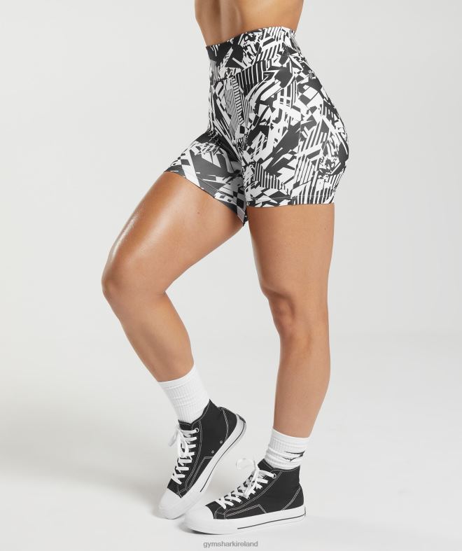 Women GS Power Original Tight Shorts 8004D92 Gymshark Black Print