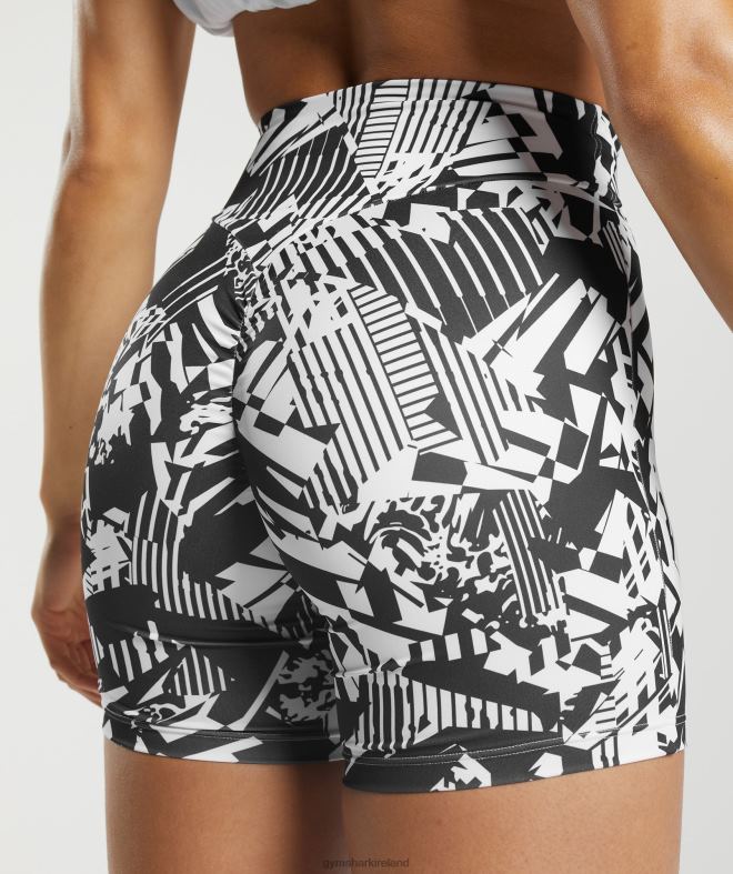 Women GS Power Original Tight Shorts 8004D92 Gymshark Black Print