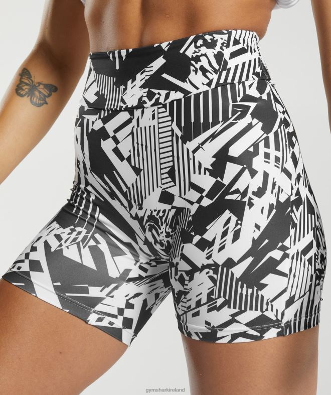 Women GS Power Original Tight Shorts 8004D92 Gymshark Black Print