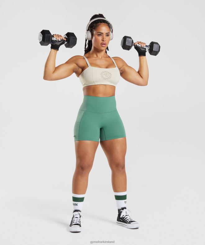 Women Legacy Ruched Tight Shorts 8004D68 Gymshark Hoya Green