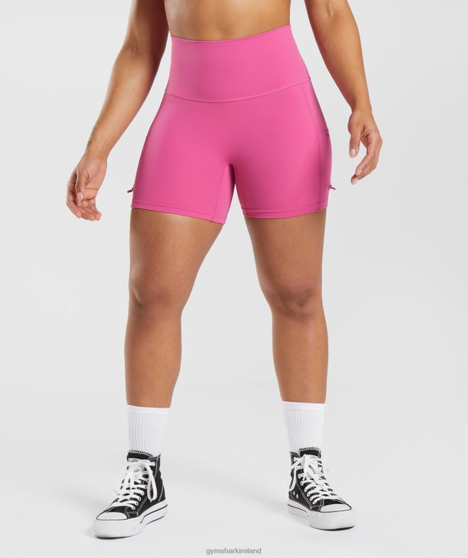 Women Legacy Ruched Tight Shorts 8004D98 Gymshark Deep Pink