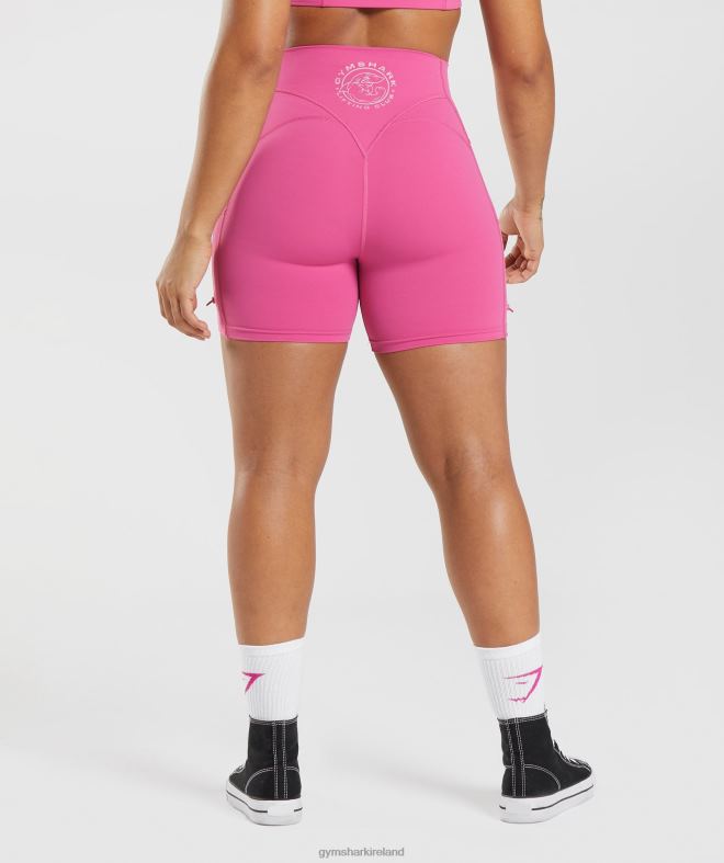 Women Legacy Ruched Tight Shorts 8004D98 Gymshark Deep Pink