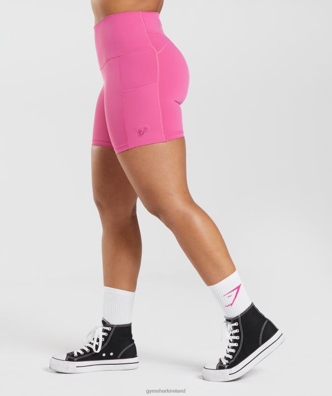Women Legacy Ruched Tight Shorts 8004D98 Gymshark Deep Pink