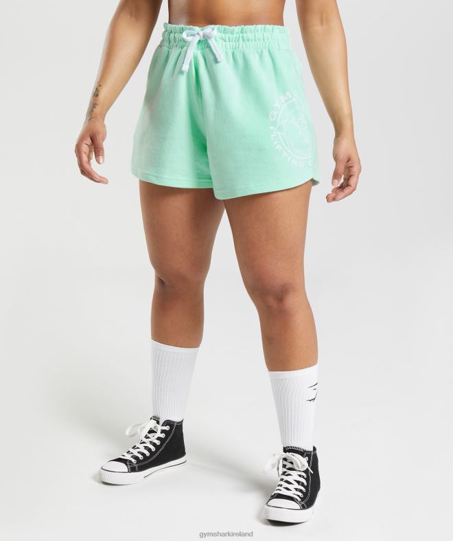 Women Legacy Shorts 8004D69 Gymshark Turbo Blue