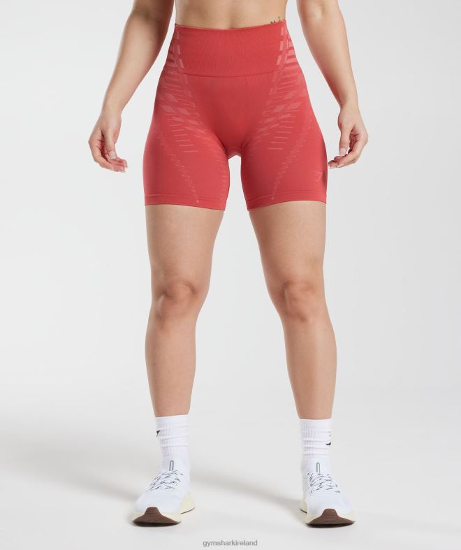Women Limitless Shorts 8004D109 Gymshark Sundried Red/Terracotta Pink