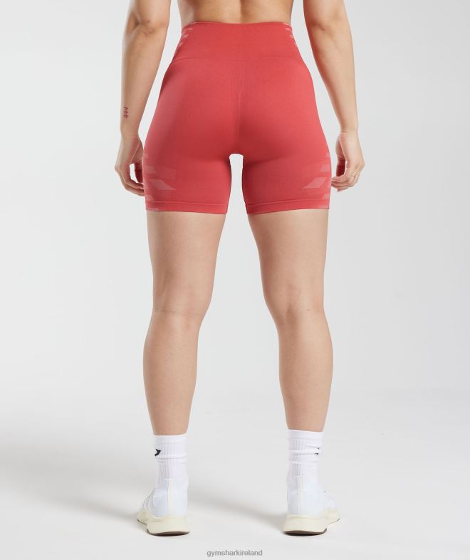 Women Limitless Shorts 8004D109 Gymshark Sundried Red/Terracotta Pink