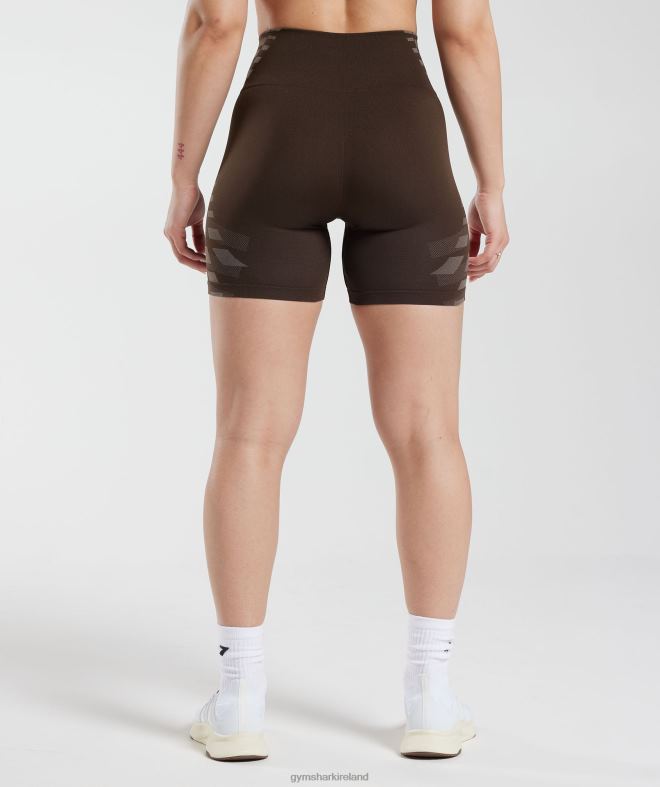 Women Limitless Shorts 8004D111 Gymshark Archive Brown/Truffle Brown