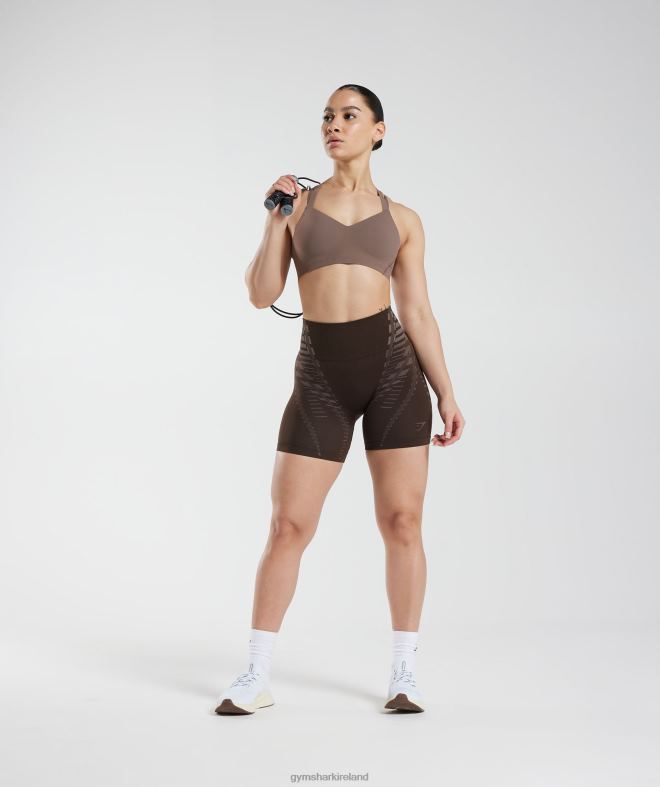Women Limitless Shorts 8004D111 Gymshark Archive Brown/Truffle Brown
