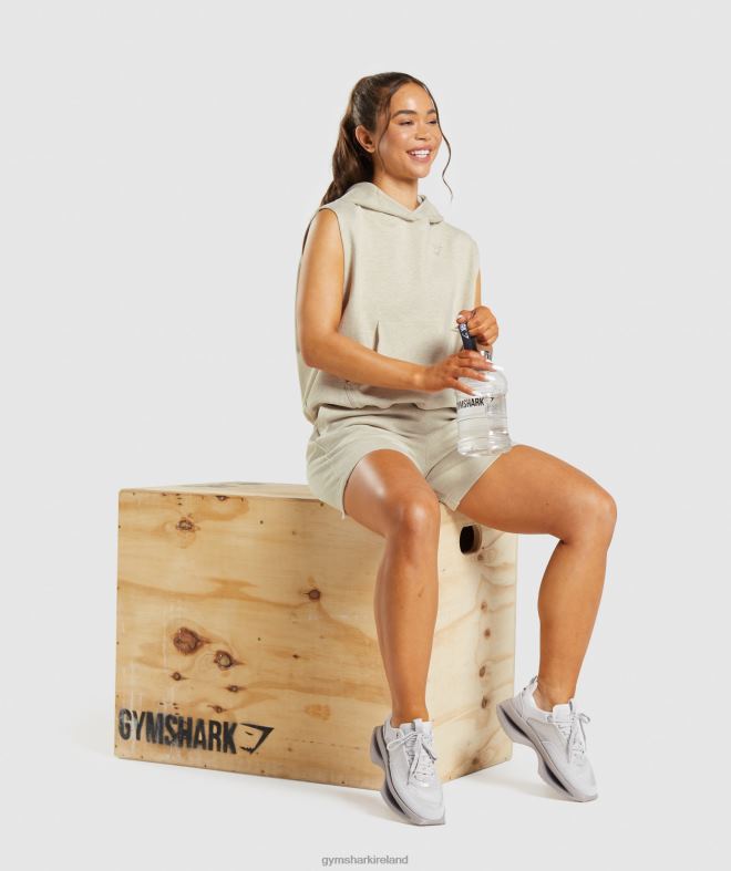 Women Rest Day Sweats Shorts 8004D100 Gymshark Sand Marl