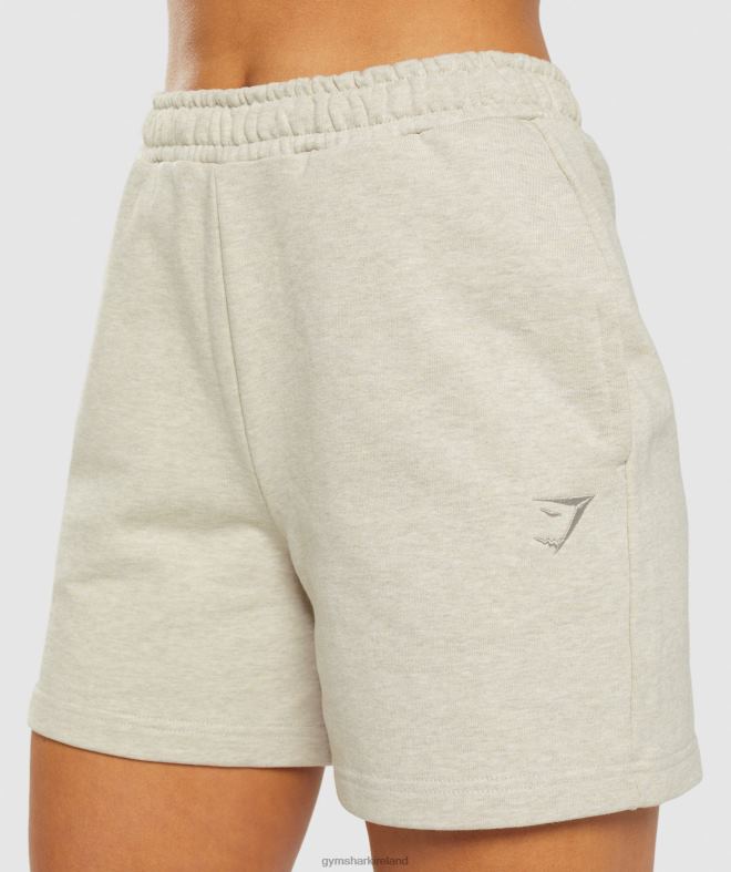 Women Rest Day Sweats Shorts 8004D100 Gymshark Sand Marl