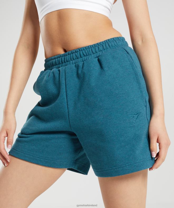 Women Rest Day Sweats Shorts 8004D59 Gymshark Steel Blue Marl