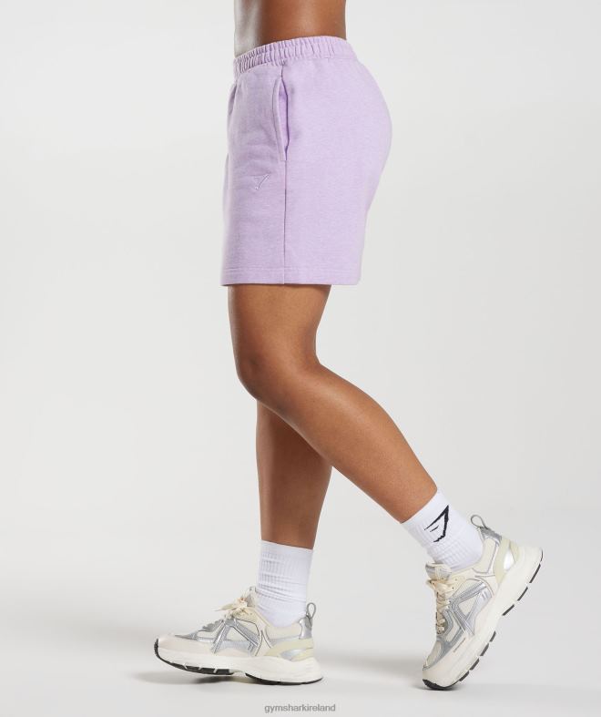 Women Rest Day Sweats Shorts 8004D70 Gymshark Aura Lilac Marl