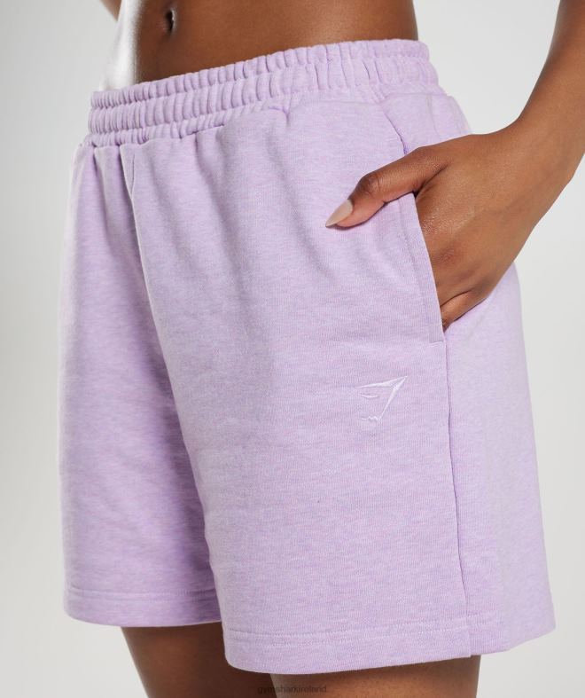 Women Rest Day Sweats Shorts 8004D70 Gymshark Aura Lilac Marl
