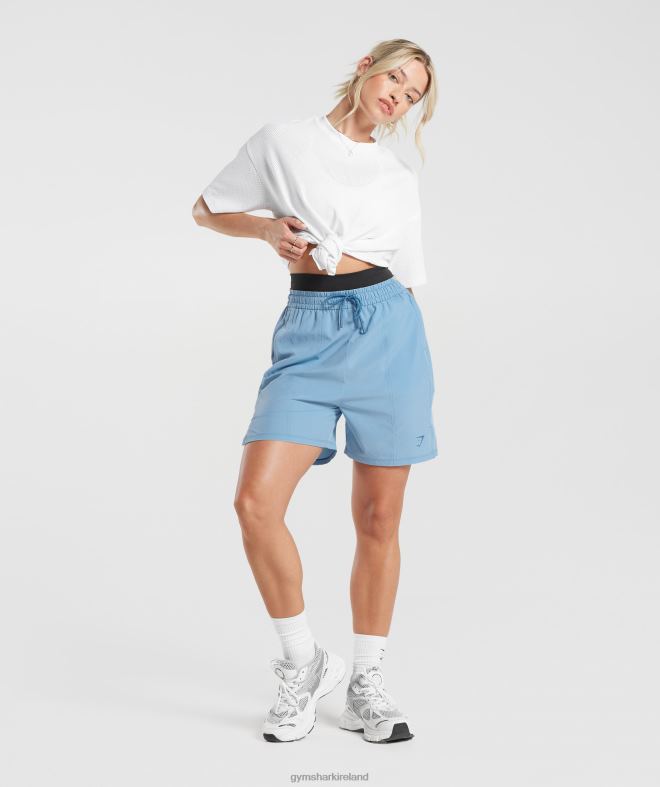 Women Sport Woven Shorts 8004D36 Gymshark Ozone Blue