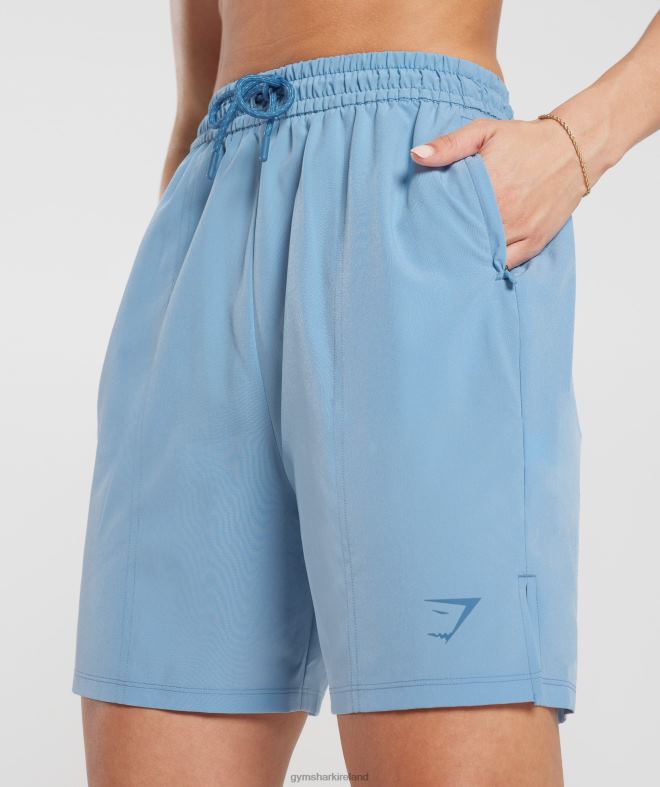 Women Sport Woven Shorts 8004D36 Gymshark Ozone Blue