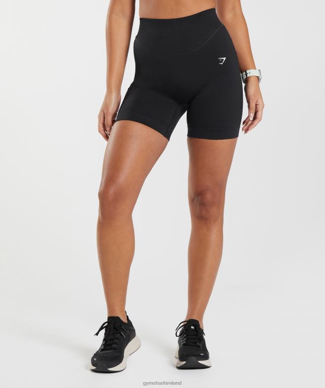 Women Sweat Seamless Shorts 8004D9 Gymshark Black