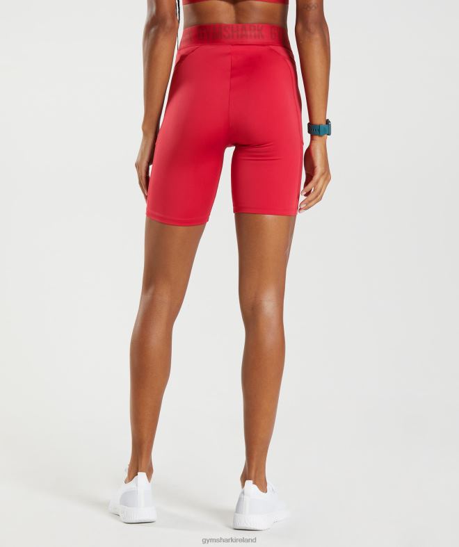 Women Training Brandmark Cycling Shorts 8004D73 Gymshark Salsa Red