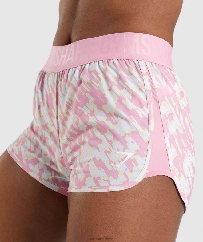 Women Training Loose Fit Shorts 8004D89 Gymshark Pink Print