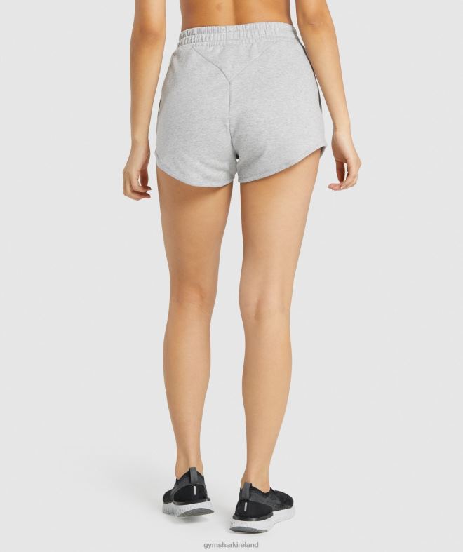 Women Training Sweat Shorts 8004D94 Gymshark Light Grey Marl