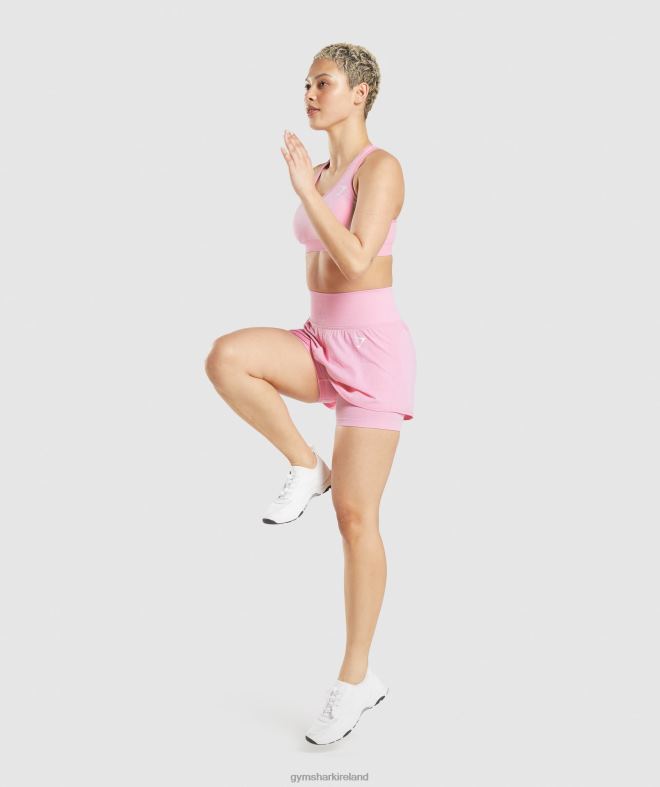 Women Vital Seamless 2.0 2-in-1 Shorts 8004D71 Gymshark Sorbet Pink Marl