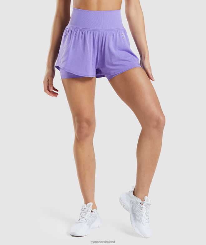 Women Vital Seamless 2.0 2-in-1 Shorts 8004D79 Gymshark Bright Purple Marl