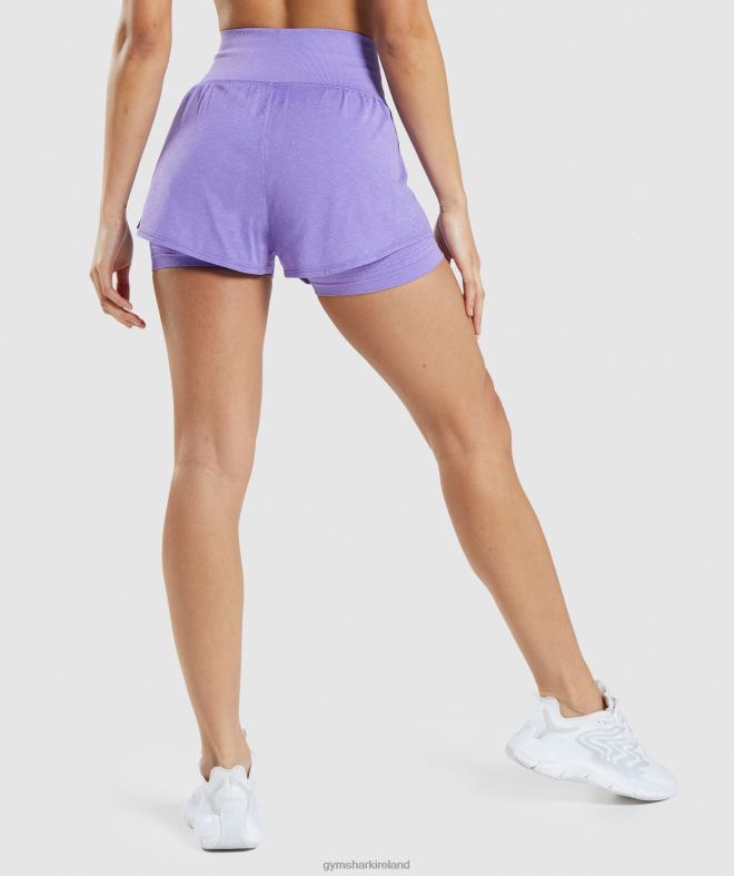 Women Vital Seamless 2.0 2-in-1 Shorts 8004D79 Gymshark Bright Purple Marl