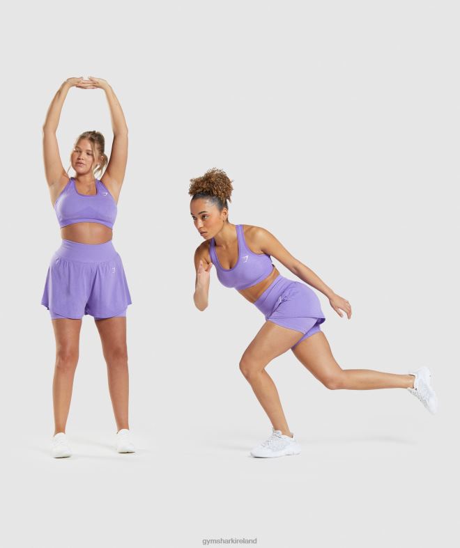 Women Vital Seamless 2.0 2-in-1 Shorts 8004D79 Gymshark Bright Purple Marl