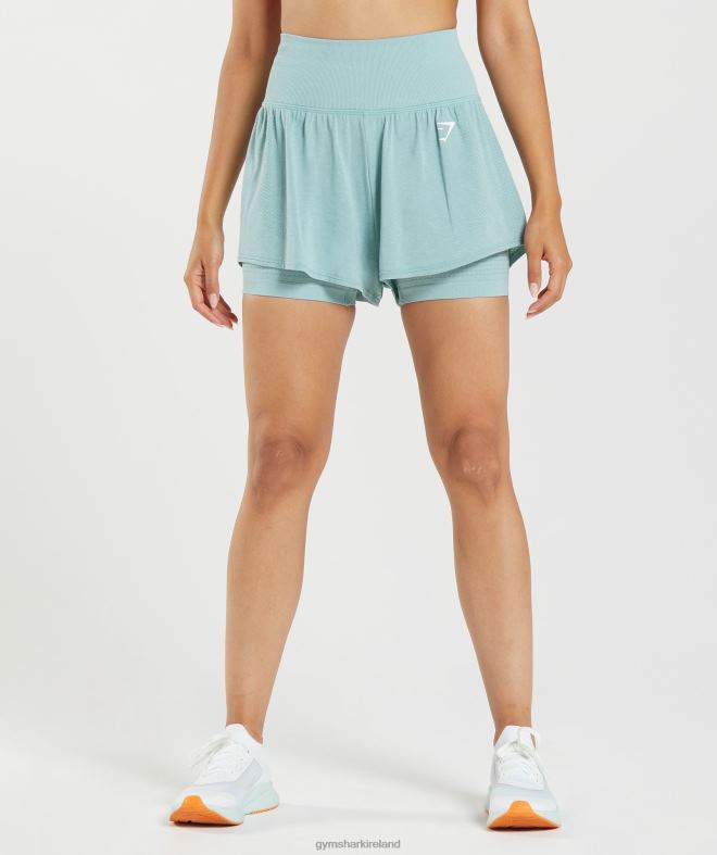 Women Vital Seamless 2.0 2-in-1 Shorts 8004D93 Gymshark Pearl Blue Marl