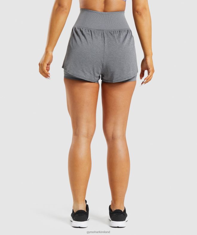Women Vital Seamless 2.0 2-in-1 Shorts 8004D97 Gymshark Smokey Grey Marl