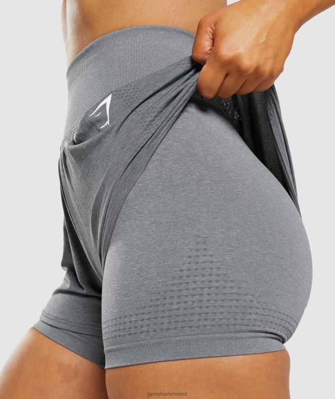 Women Vital Seamless 2.0 2-in-1 Shorts 8004D97 Gymshark Smokey Grey Marl