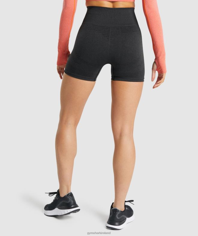 Women Vital Seamless 2.0 Shorts 8004D2 Gymshark Black Marl