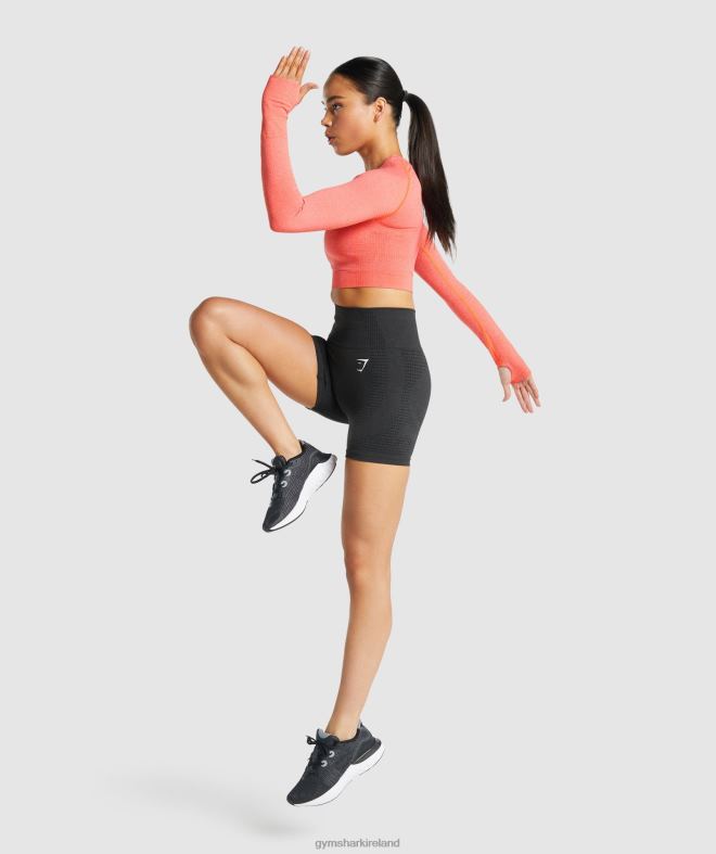 Women Vital Seamless 2.0 Shorts 8004D2 Gymshark Black Marl