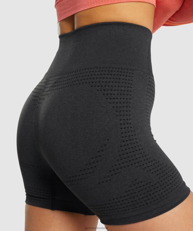 Women Vital Seamless 2.0 Shorts 8004D2 Gymshark Black Marl