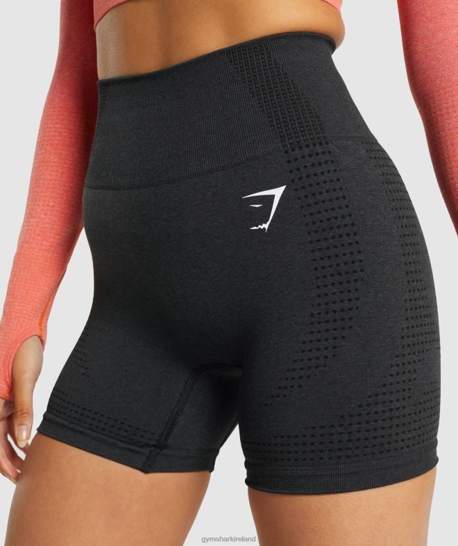Women Vital Seamless 2.0 Shorts 8004D2 Gymshark Black Marl