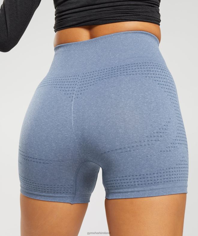 Women Vital Seamless 2.0 Shorts 8004D3 Gymshark Evening Blue Marl